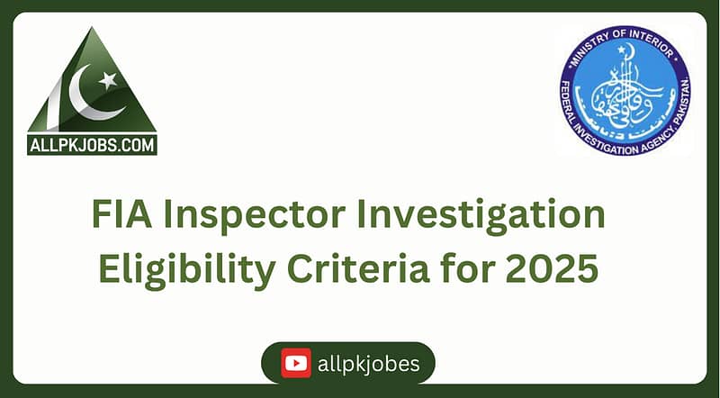 FIA Inspector Investigation Eligibility Criteria